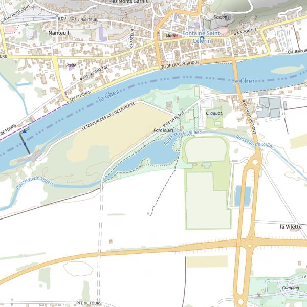 Plan cartographique de Le Lac