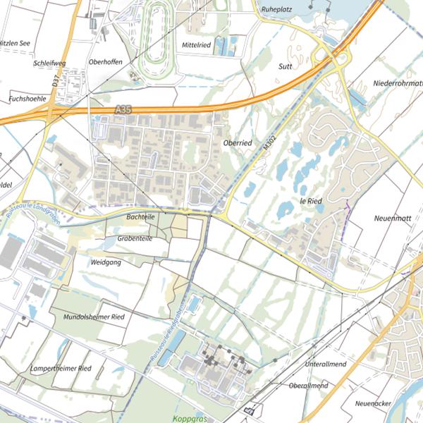 Plan cartographique de Le Landgraben