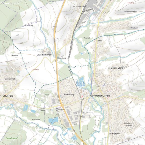 Plan cartographique de Le Lauterbachel