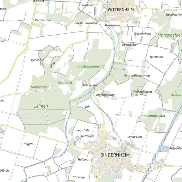 Plan cartographique de Le Lehgraben