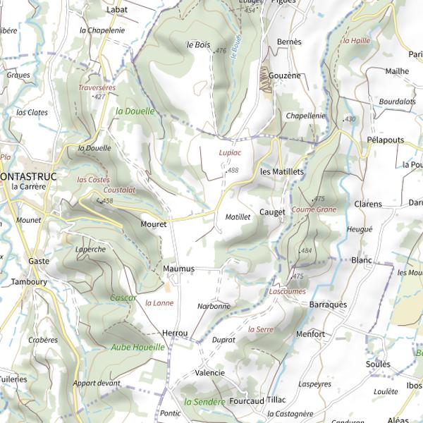 Plan cartographique de Le Léoup
