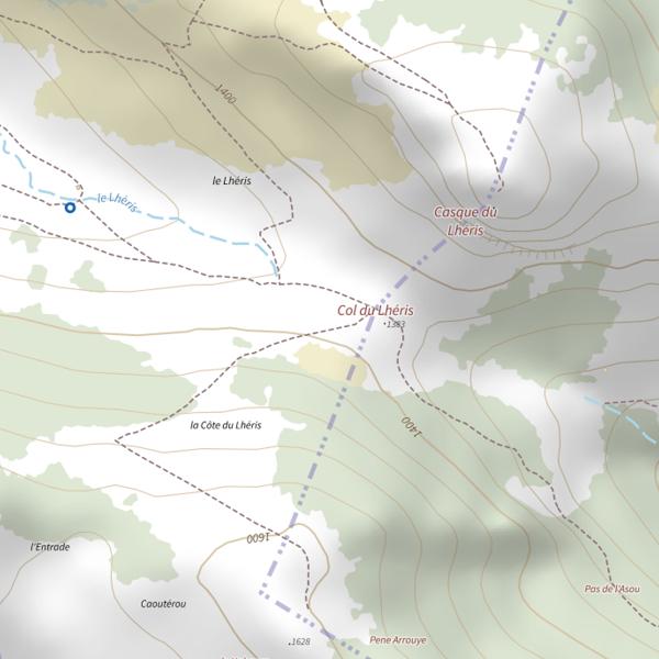 Plan cartographique de Le Lhéris