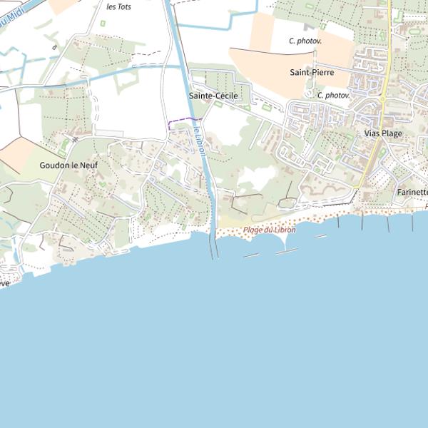 Plan cartographique de Le Libron