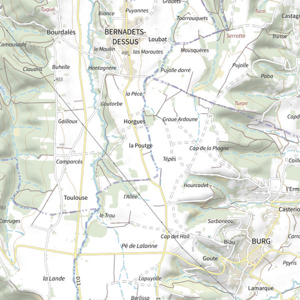 Plan cartographique de Le Lizon