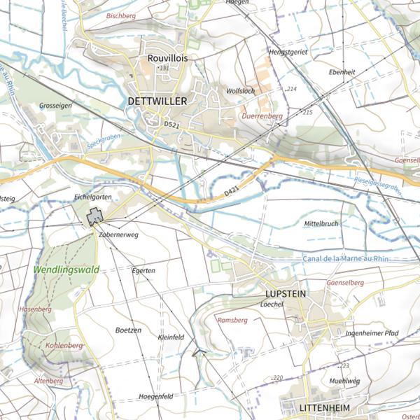 Plan cartographique de Le Lochgraben