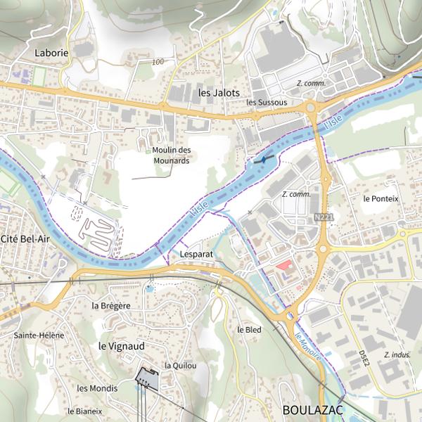 Plan cartographique de Le Manoire