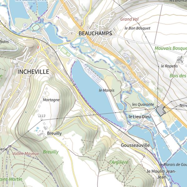 Plan cartographique de Le Marais