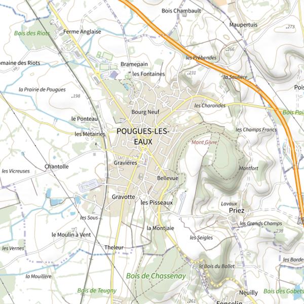 Plan cartographique de Le Marcassin Armurerie Dudragne