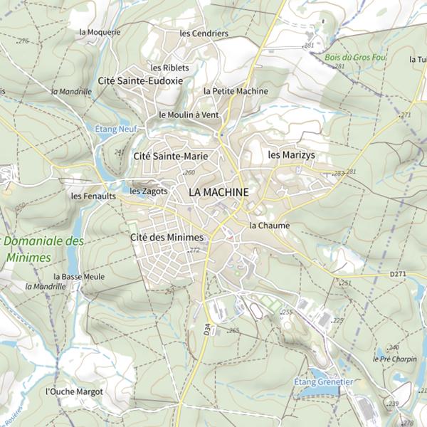 Plan cartographique de Le Marché du Bricolage