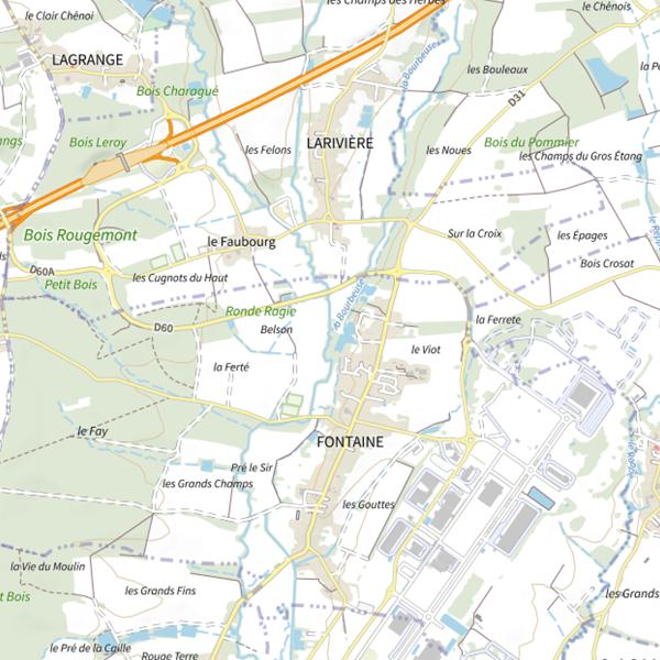 Plan cartographique de Le Margrabant