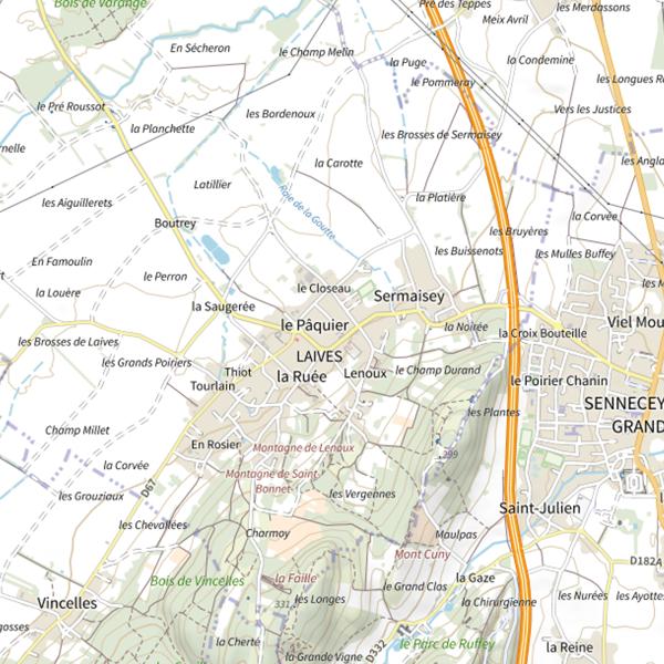 Plan cartographique de Le Mary Lou (Laives)