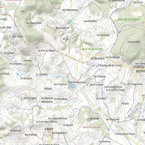 Plan cartographique de Le Mary Lou (Trivy)