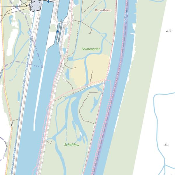 Plan cartographique de Le Mattenwasser