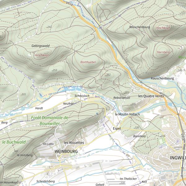 Plan cartographique de Le Meisenbach