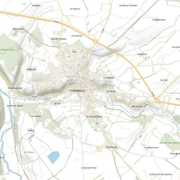 Plan cartographique de Le Merdanson