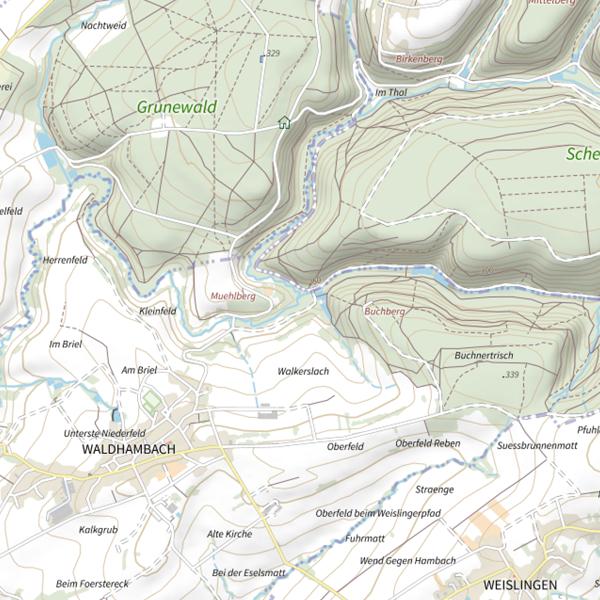 Plan cartographique de Le Mittelbach