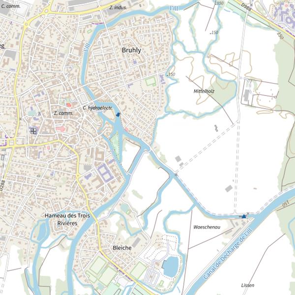 Plan cartographique de Le Mittelholtzwasser