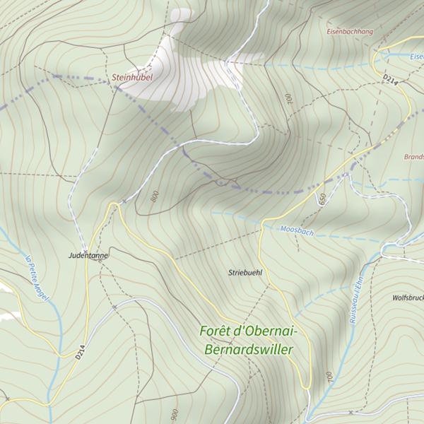 Plan cartographique de Le Moorsbach