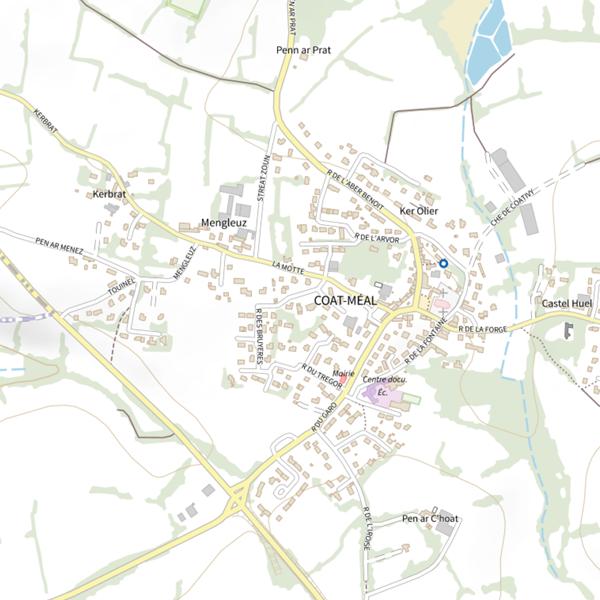 Plan cartographique de Le Moulin de la Roche