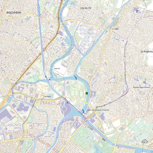 Plan cartographique de Le Muhlwasser