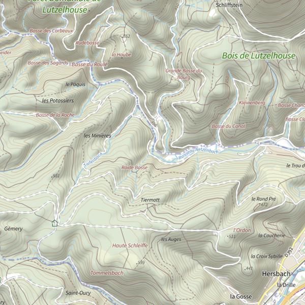 Plan cartographique de Le Netzenbach