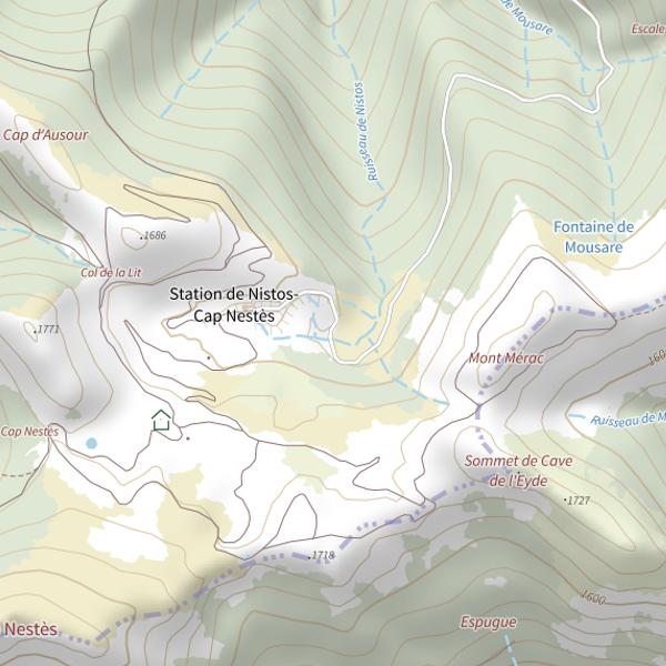 Plan cartographique de Le Nistos