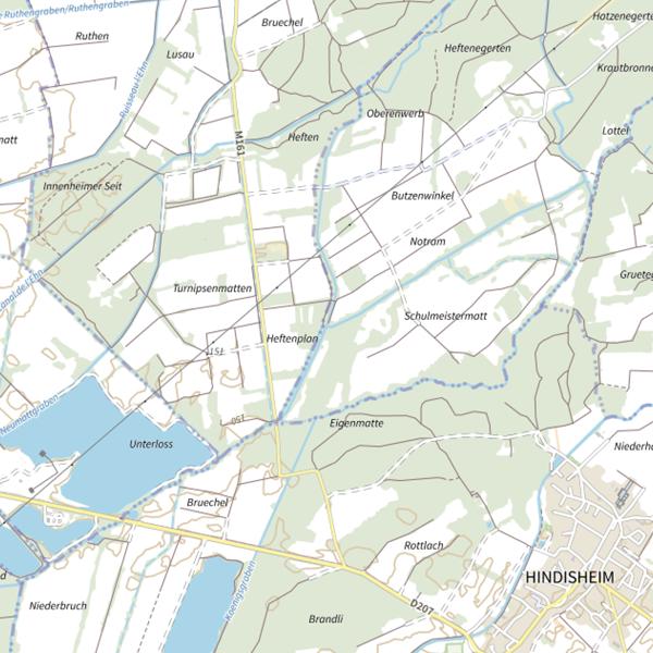 Plan cartographique de Le Nouvel Ergelsenbach