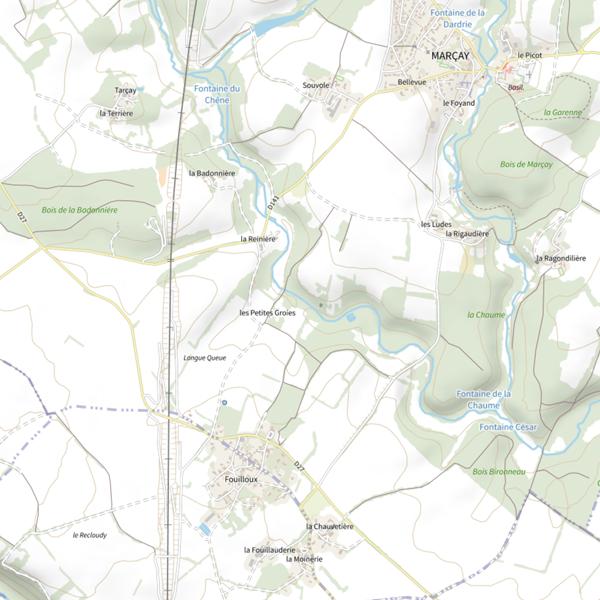 Plan cartographique de Le Palais