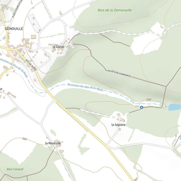 Plan cartographique de Le Pas de la Mule