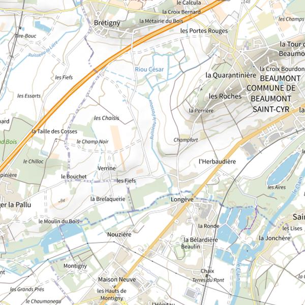 Plan cartographique de Le Passoux