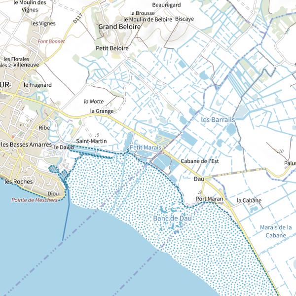 Plan cartographique de Le Petit Marais