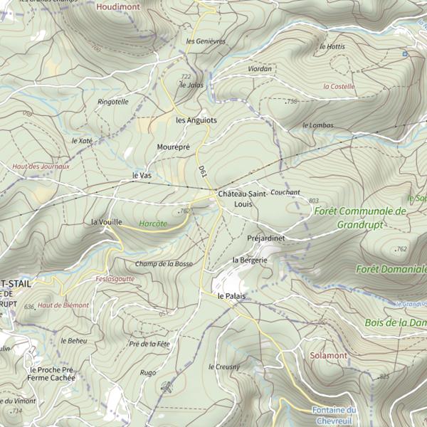 Plan cartographique de Le Petit Ru