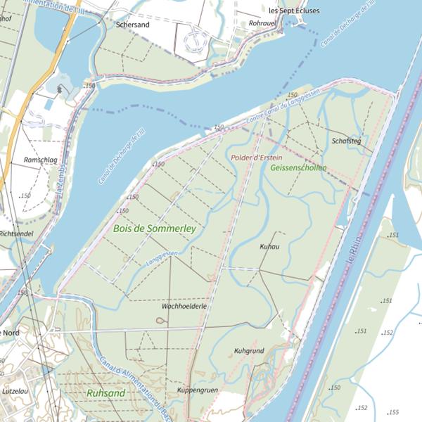 Plan cartographique de Le Pfefferwasser