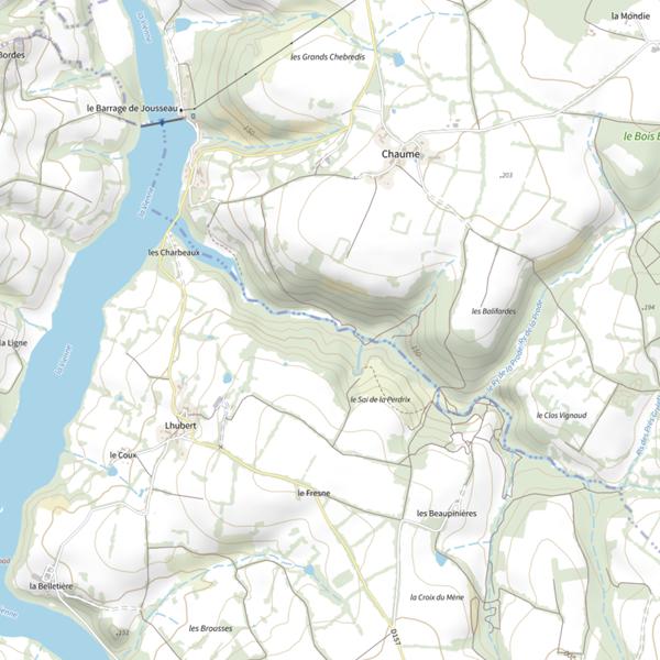 Plan cartographique de Le Puytourlet