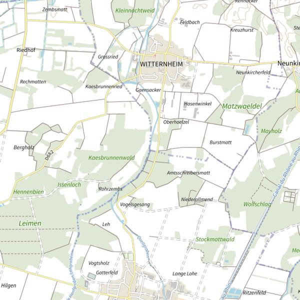 Plan cartographique de Le Quellgraben