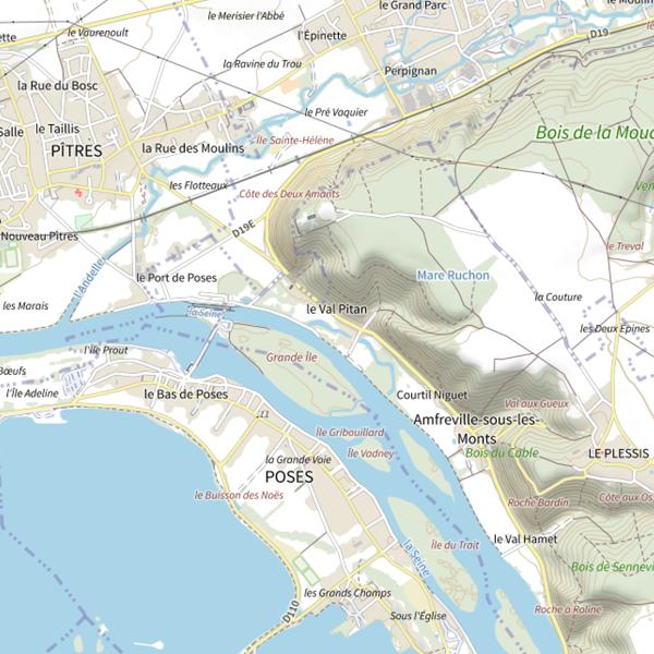 Plan cartographique de Le Radier