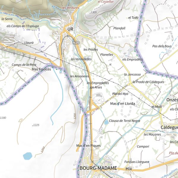 Plan cartographique de Le Rahur à Ur