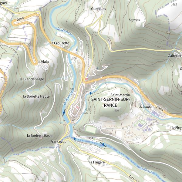 Plan cartographique de Le Rance