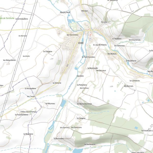 Plan cartographique de Le Rémilly
