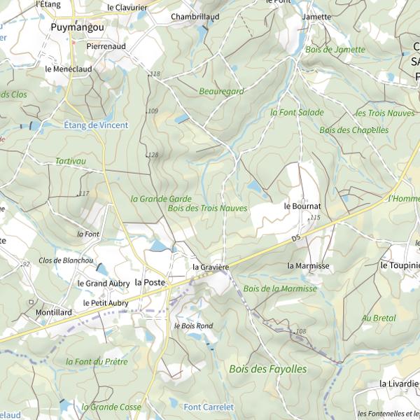 Plan cartographique de Le Ribouloir