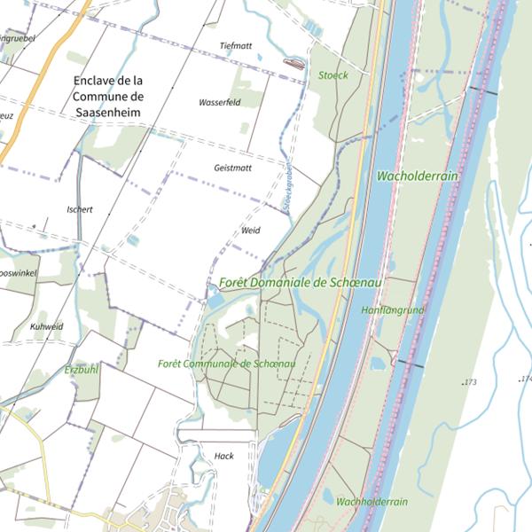 Plan cartographique de Le Riedgraben