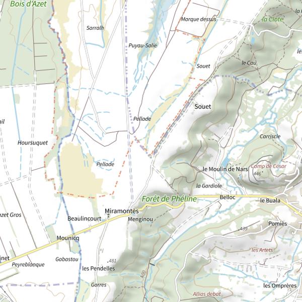 Plan cartographique de Le Riu Tort