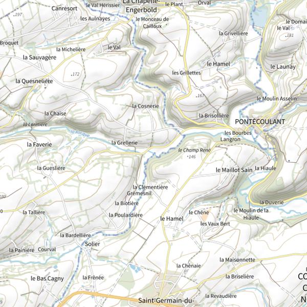 Plan cartographique de Le Rocque