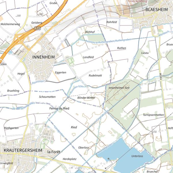 Plan cartographique de Le Rosenmeer