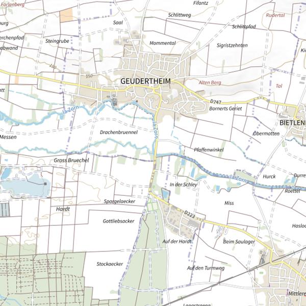 Plan cartographique de Le Rothgraben