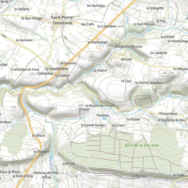 Plan cartographique de Le Rubec
