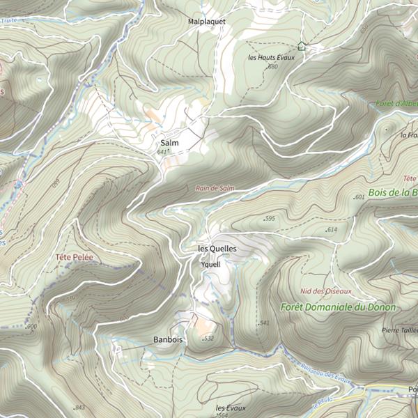 Plan cartographique de Le Ruisseau d'Albet