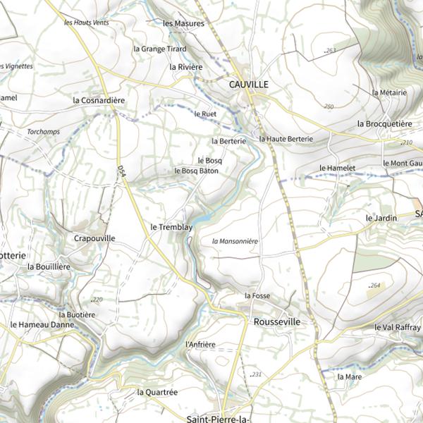 Plan cartographique de Le Ruisseau de Cresme