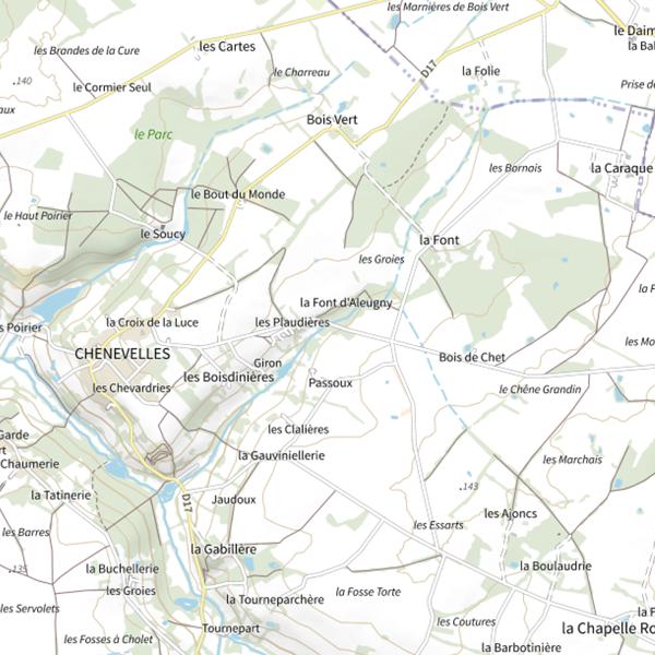 Plan cartographique de Le Ruisseau de Giron