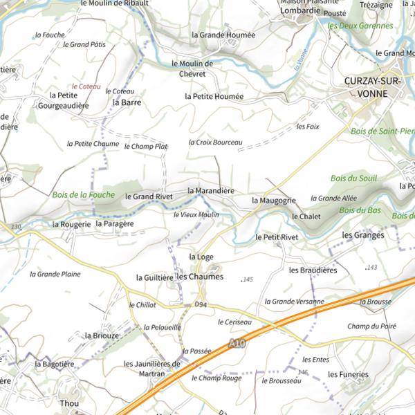 Plan cartographique de Le Saint Germier